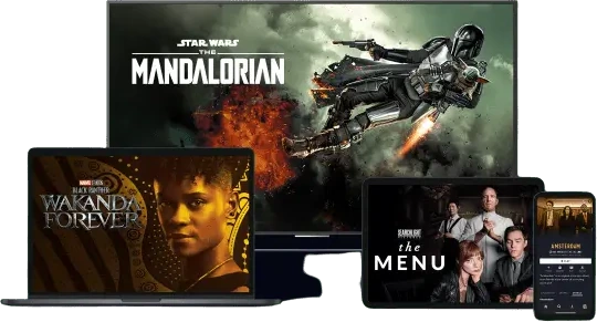 IPTV España en un televisor, un portátil, una tablet y un móvil reproduciendo series y películas